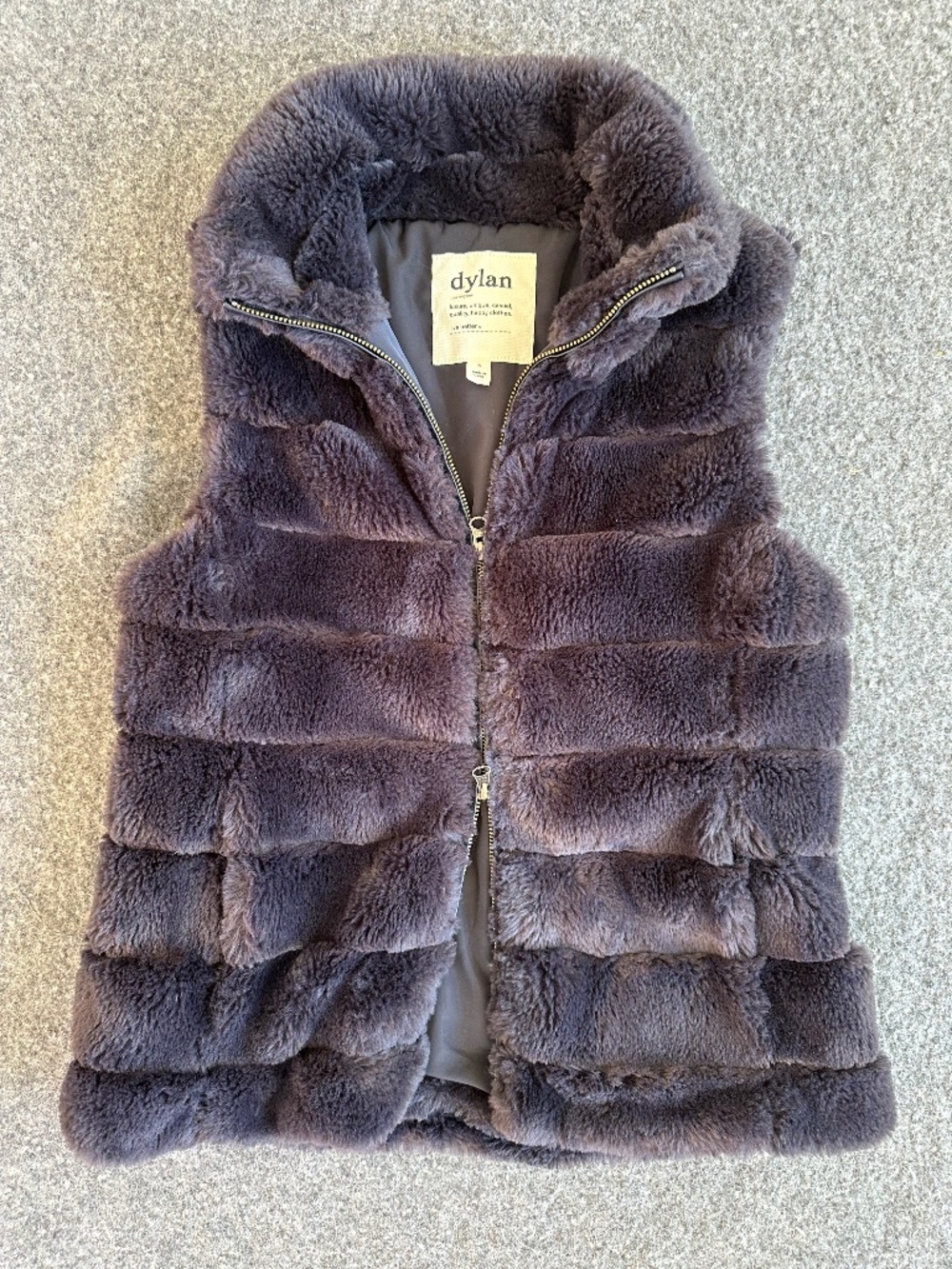 Dylan Fake Fur Vest Size M